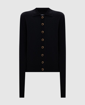Jacob Lee Black cashmere cardigan WCC0002AW26B