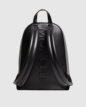 Moncler Gray Carlo backpack with wool L209A5A00001N0574