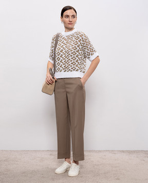 Peserico Lurex patterned top A99039F039308A