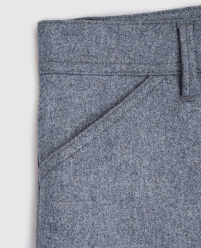 Brunello Cucinelli Children's blue wool pants B038PP118C