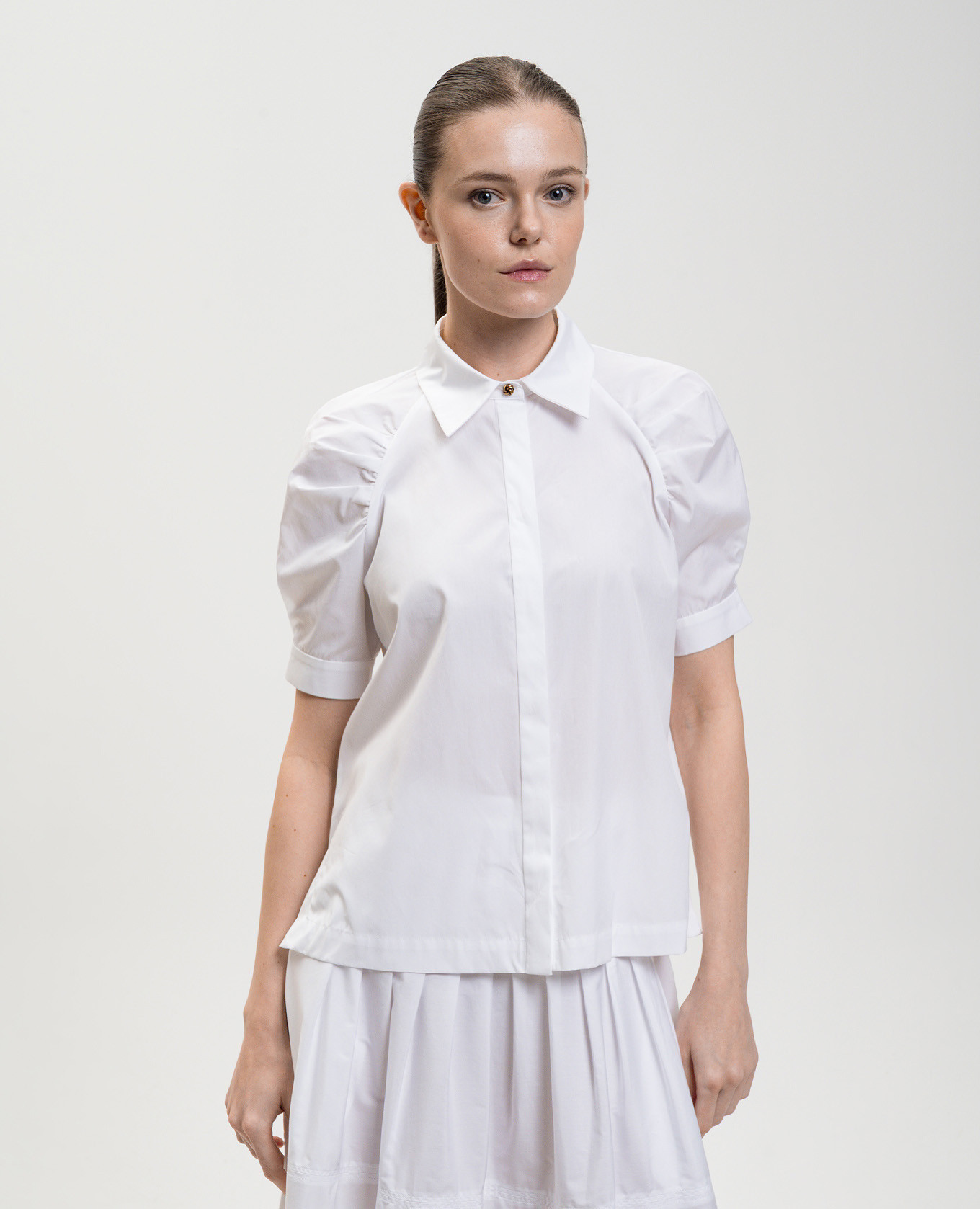 White blouse with short sleeves Max Mara 3