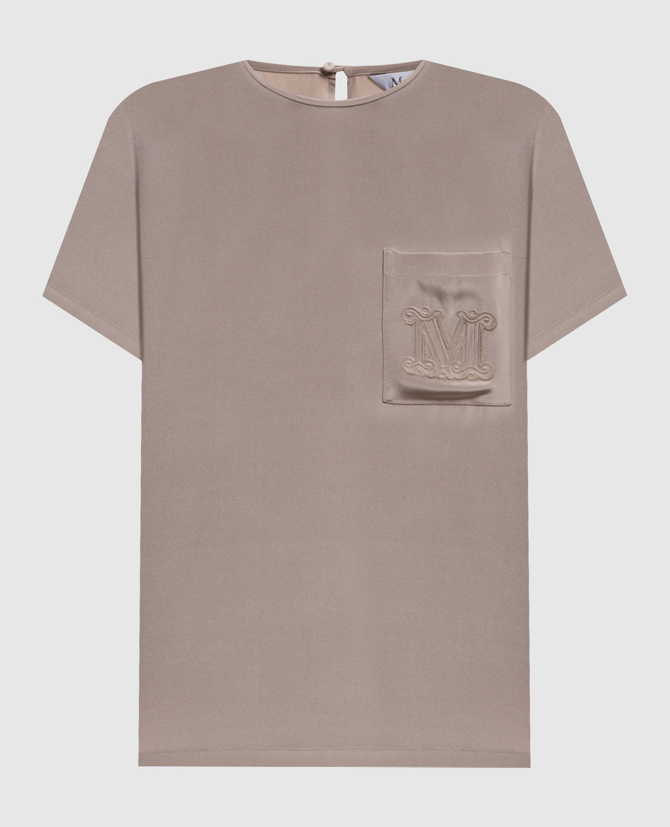 Beige PAGANO silk blouse