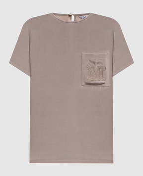 Max Mara Beige PAGANO silk blouse MXMPAGANO