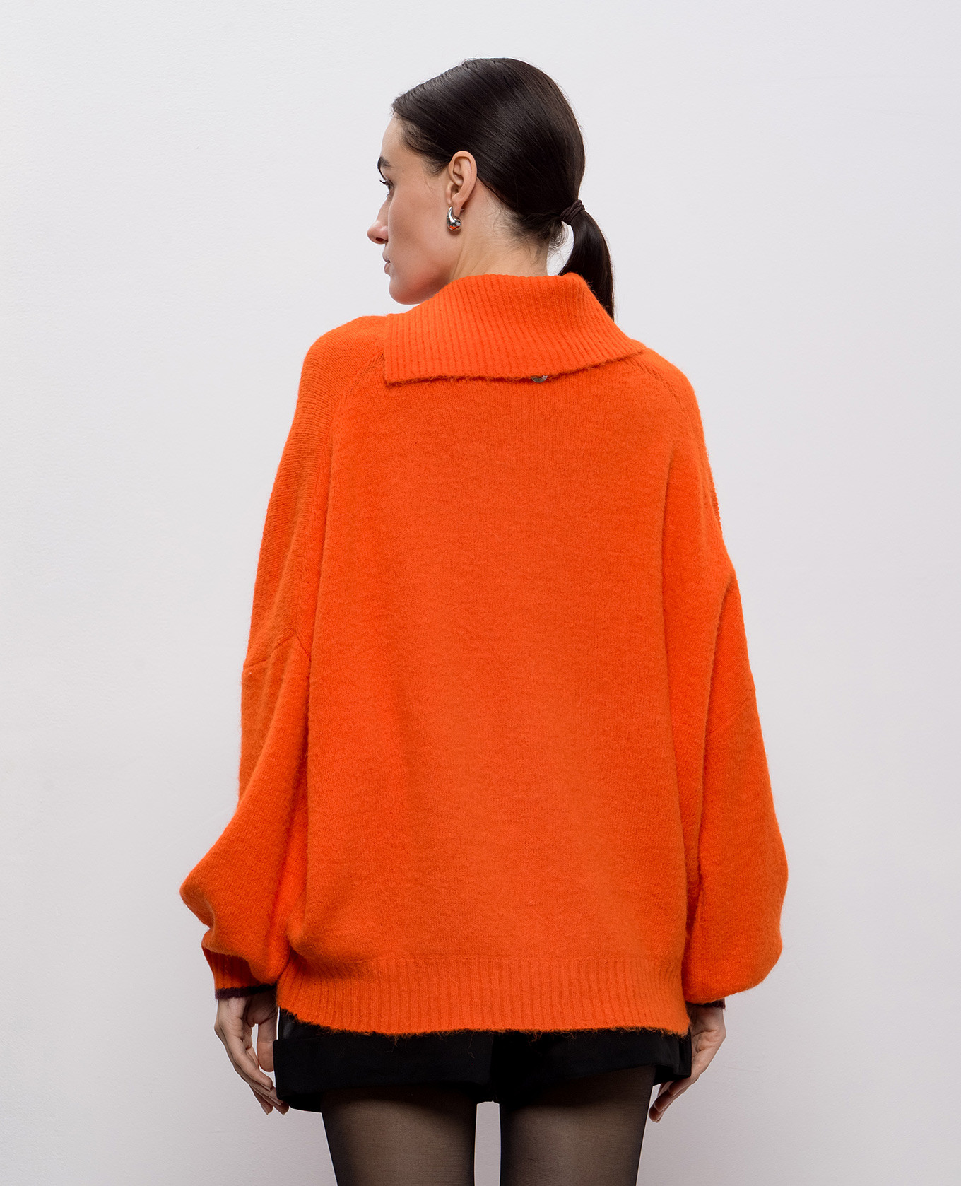 

Orange sweater with wool Twinset