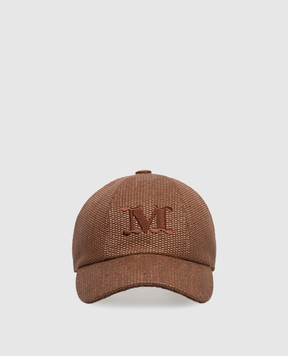 Max Mara Brown cap with linen CIRCENSE MXACIRCENSE