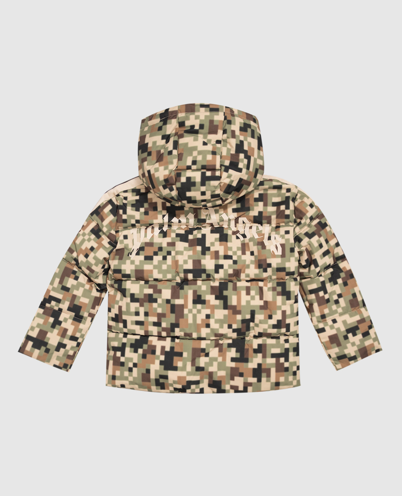 Children's green jacket with camouflage print Palm Angels 2