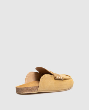 JW Anderson Brown suede Stitch mules LF0085LA0319