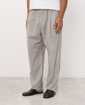 Bottega Veneta Gray wool pants 859298V6O60