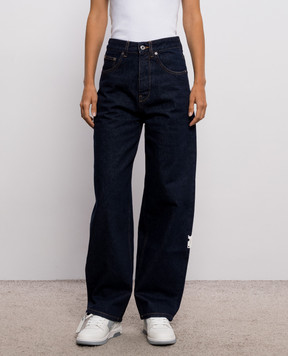 Off-White Blue jeans with logo patch 2FM00580B