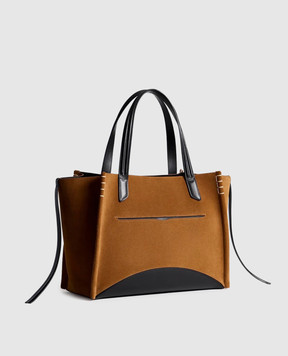 JW Anderson Brown suede tote bag Loafer Cabas HB0793LA0361