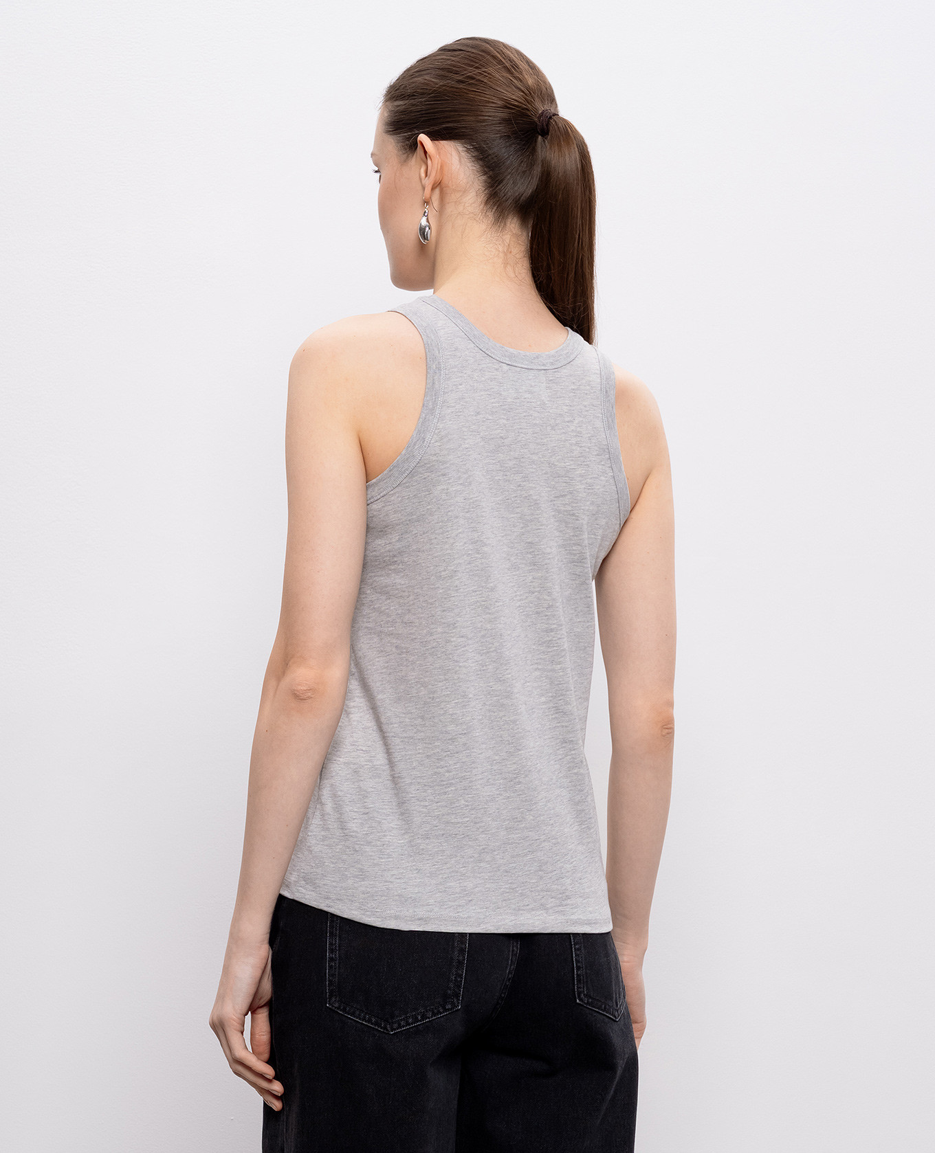 

Gray melange T-shirt POSO Loulou de Saison, Grey