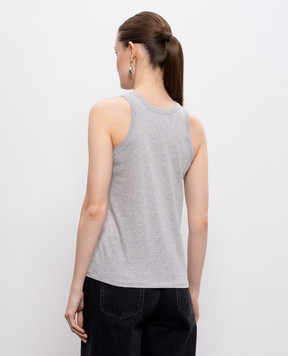 Loulou de Saison Gray melange T-shirt POSO POSOLDS