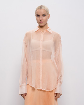Ermanno Scervino Pink silk blouse D482K387FWB