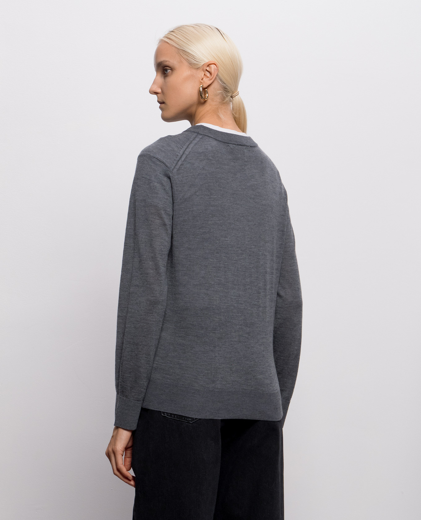 DITTO gray cashmere jumper Loulou de Saison 4