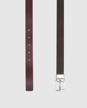 Gianni Chiarini Reversible leather belt with logo engraving CNK00963GRNNA