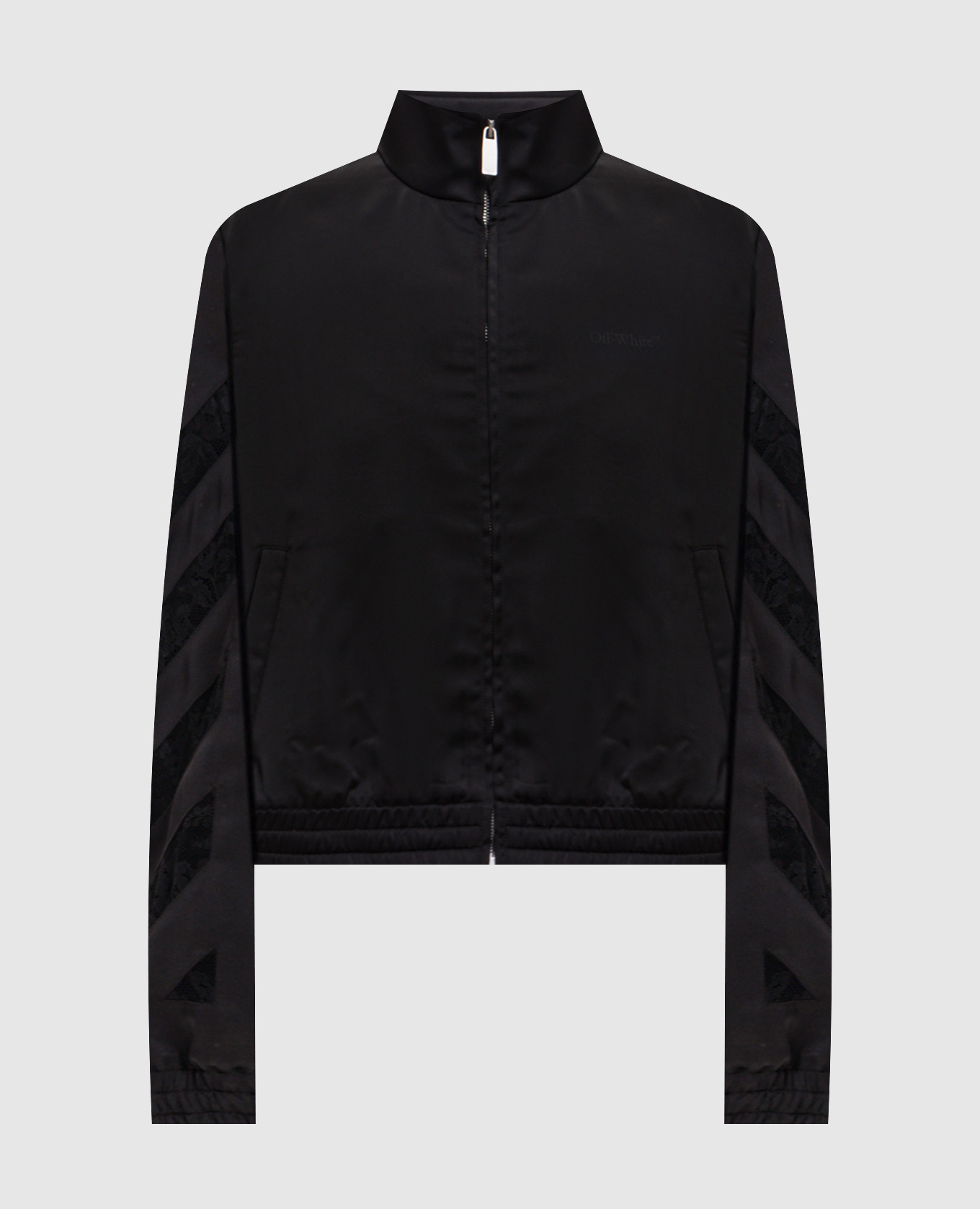 Black sports jacket with lace