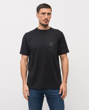 Stefano Ricci Black cashmere T-shirt MVH5300100PRYABP