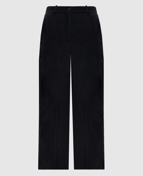 Masnada Black pants with wool 8126