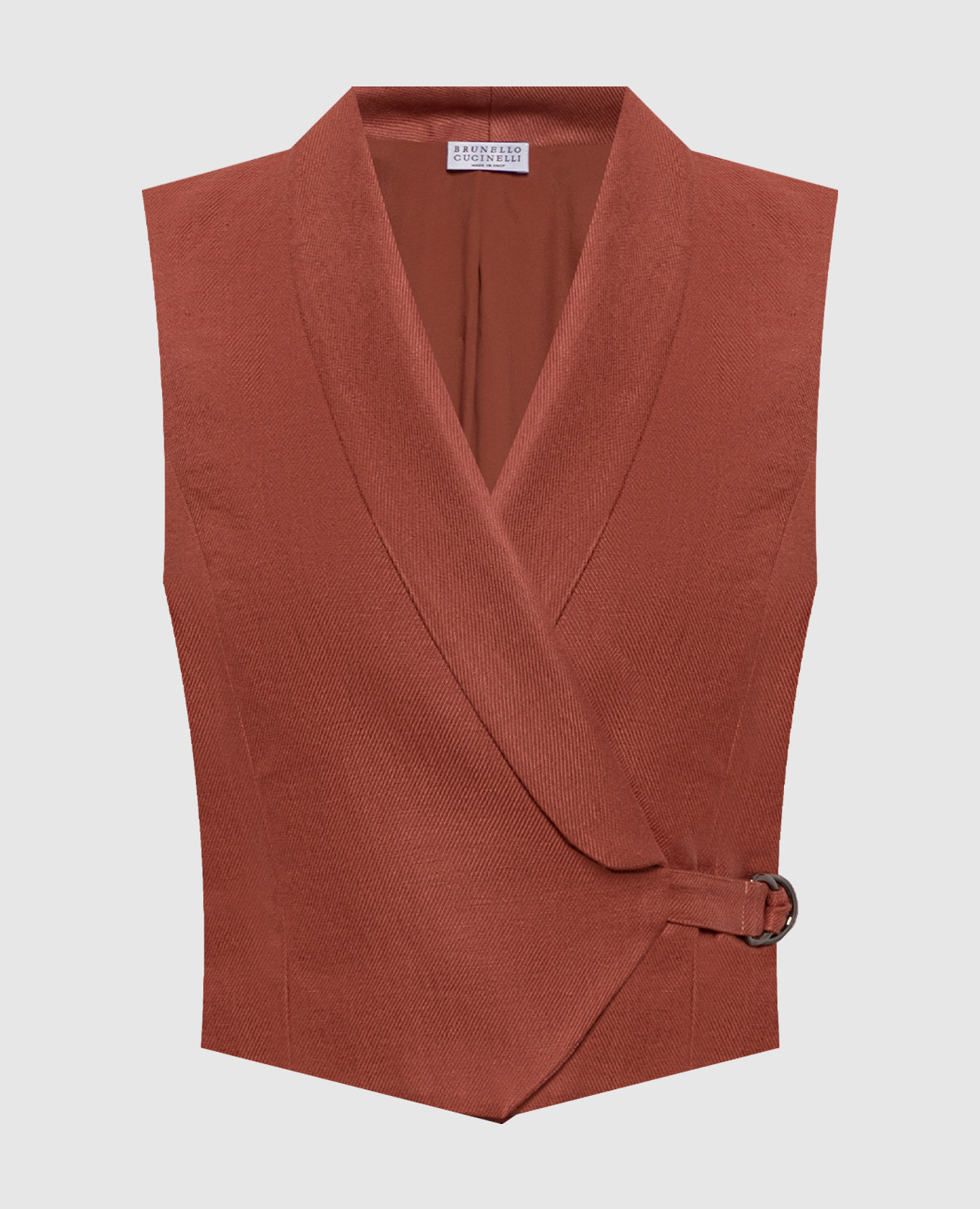 

Brown linen vest Brunello Cucinelli