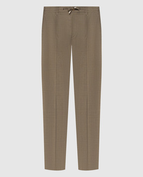 Stefano Ricci Brown wool pants M1T6300022W0020V