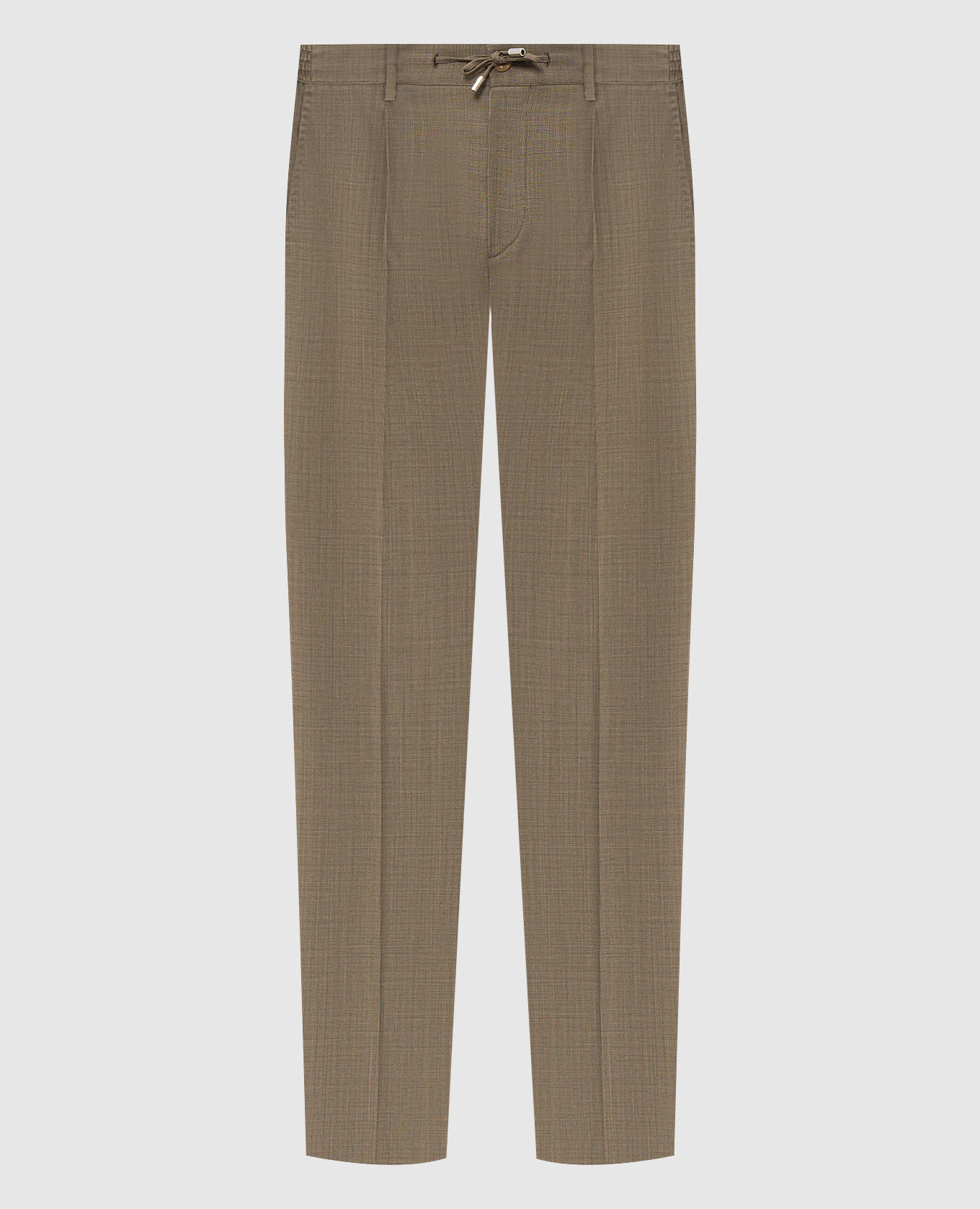 Brown wool pants Stefano Ricci