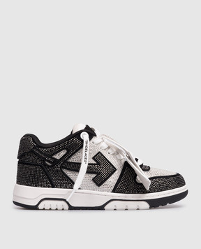 Off-White Out of Office Crystal Black Suede Sneakers OWIA259C99LEA01A