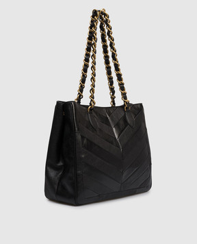 Valentino Black leather tote bag Laseine 8W2B0T12PSN
