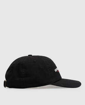 Sporty & Rich Black cap with logo embroidery AC04082324BA01