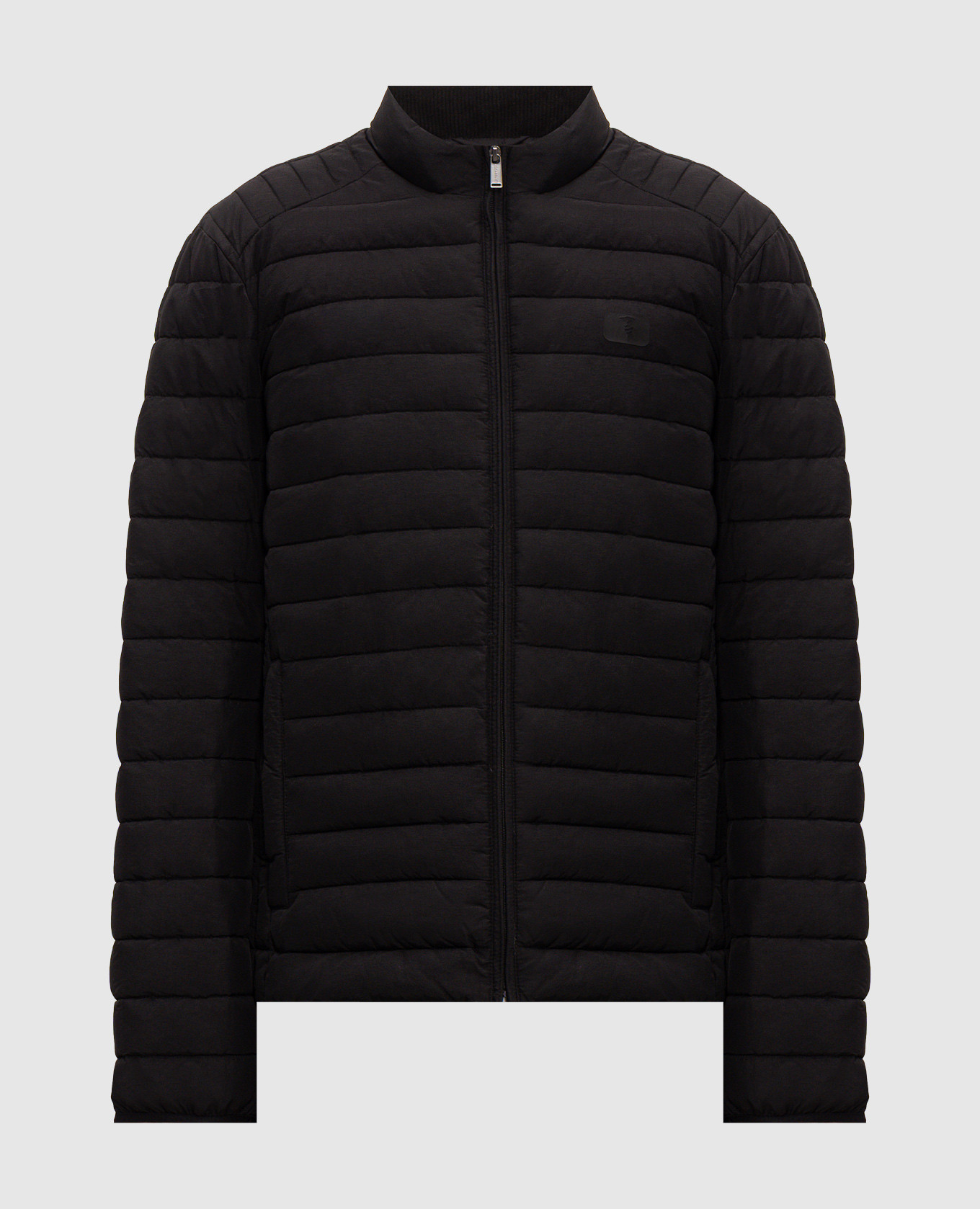 Black quilted jacket Trussardi