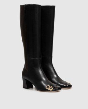Valentino Black leather boots VLogo 9W2S0PT6KLD