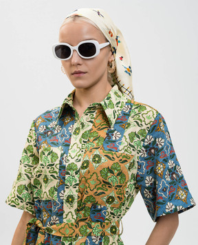 Alemais Beige Sidi silk scarf 6630A