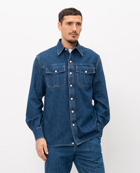 ISAIA Blue denim shirt CMW217DJ137
