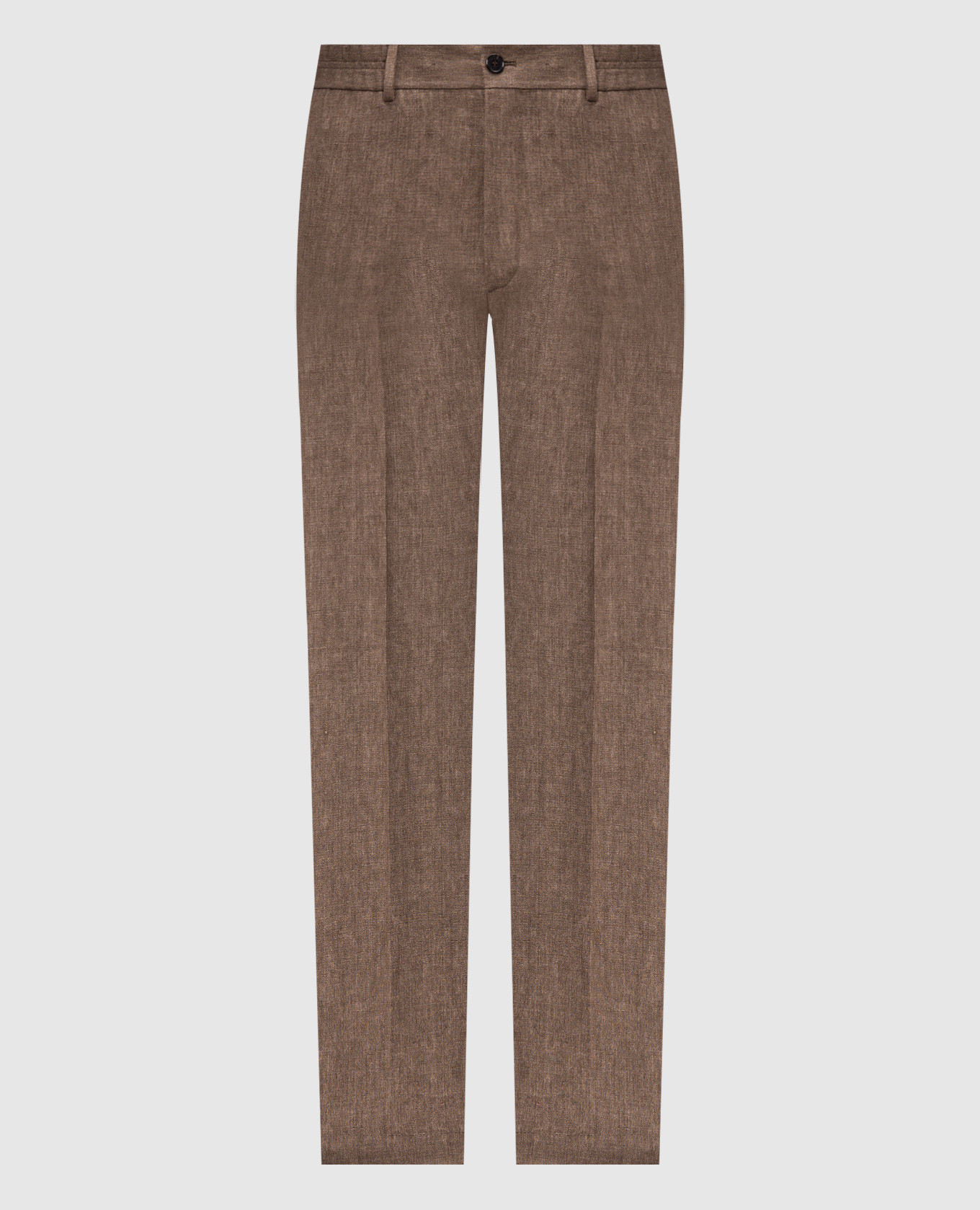Brown linen pants Slowear