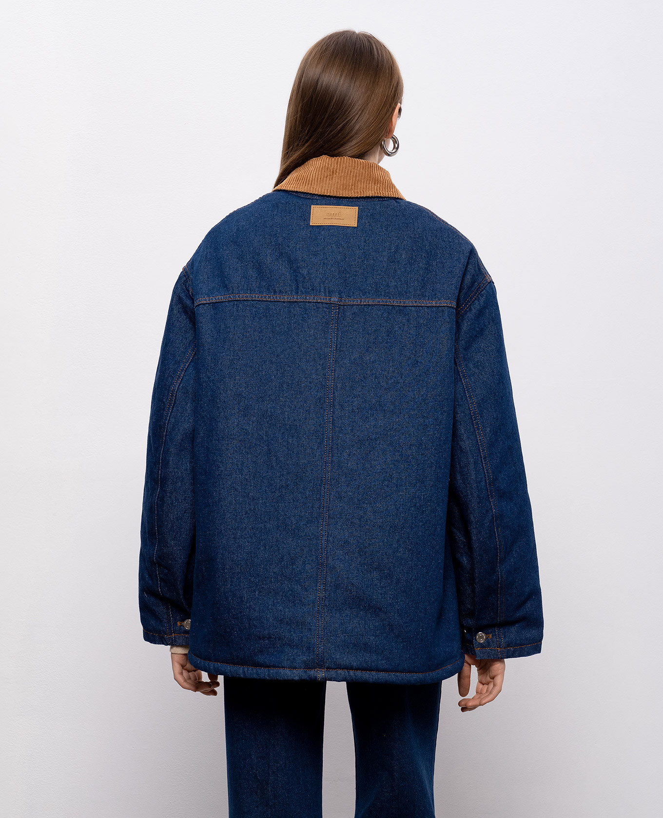 

Blue insulated denim jacket Ami Paris