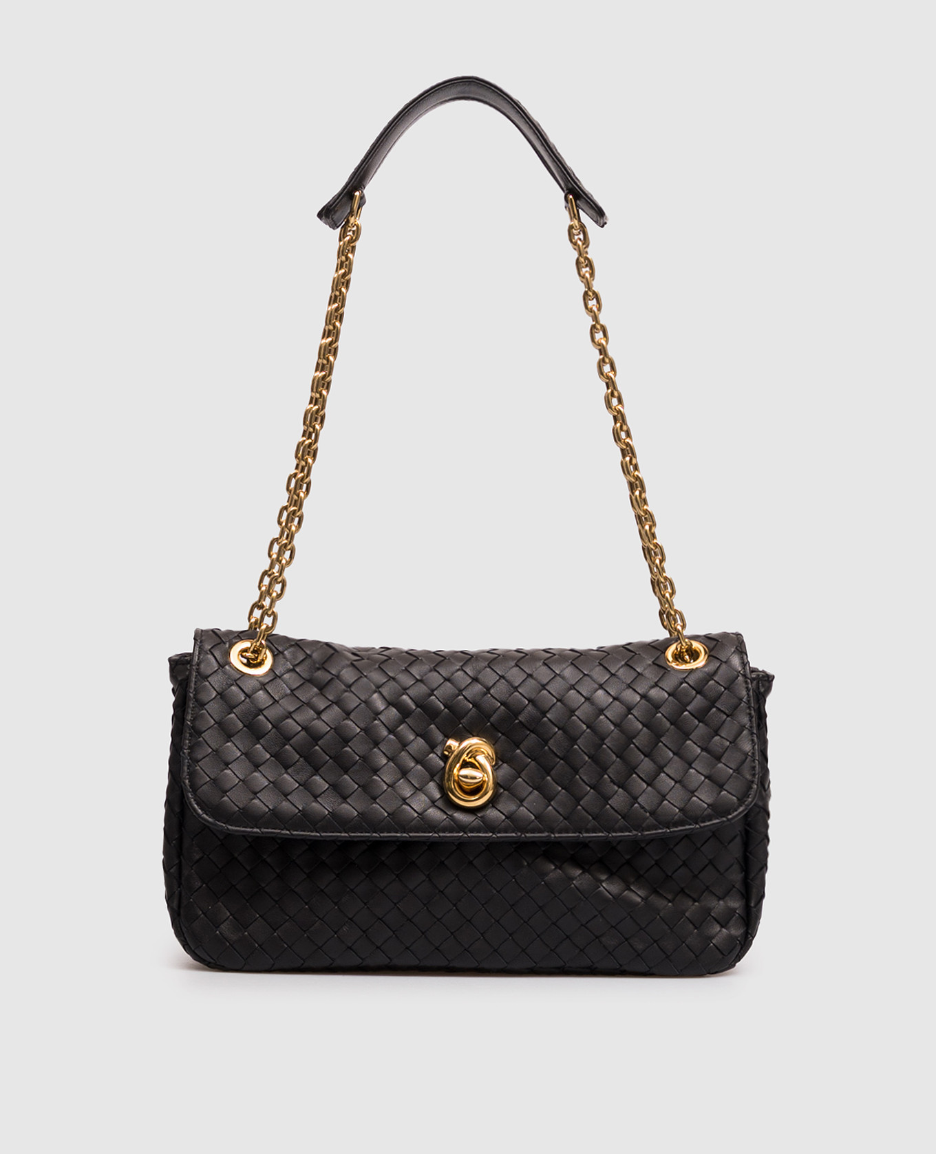 Madison black leather bag