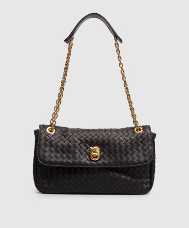 Madison black leather bag