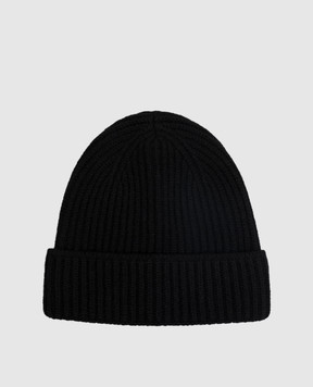 Doriani Cashmere Black cashmere hat 142B10