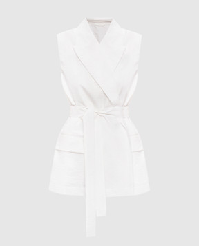 Brunello Cucinelli White vest with a Monil chain M0F797758