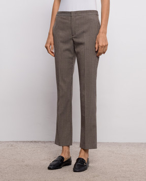 Twinset Brown patterned pants 262TP2635