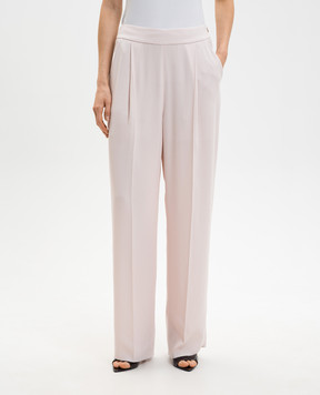 Agnona Pink silk pants T71008XU5074