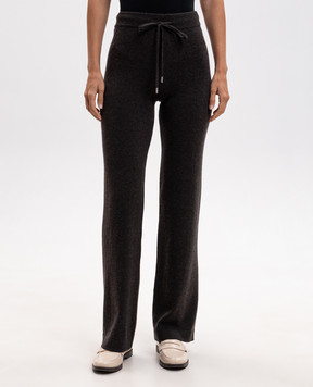 Peserico Brown wool, silk and cashmere trousers A94117F12K09283