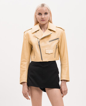 Babe Pay Pls Yellow leather jacket 2209ЗМGRAND