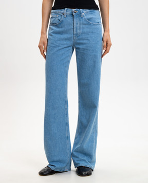 Dondup Jacklyn blue jeans with patch DP427DFE332DMB9