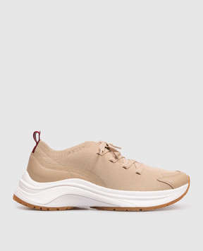 Bally Beige combination sneakers with logo WK00DYTE041