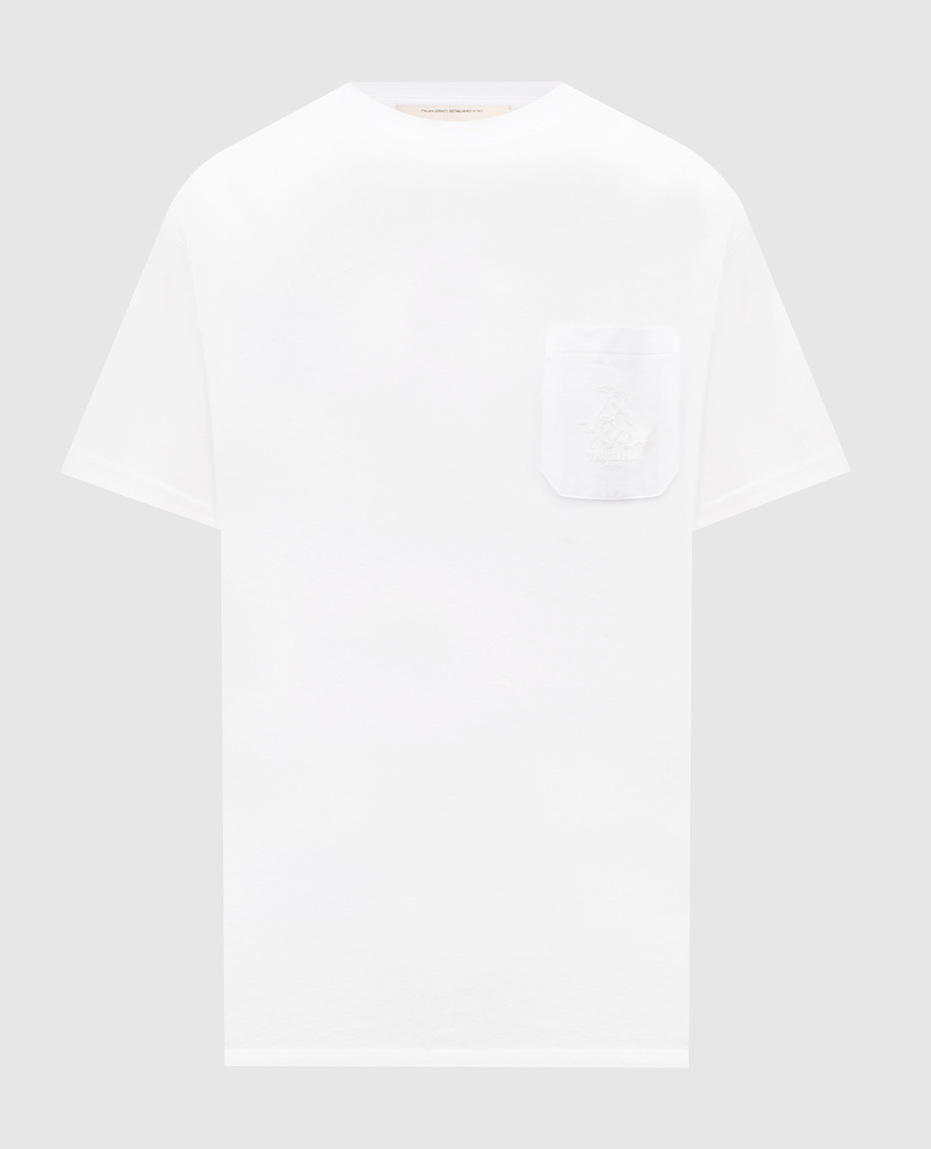 White T-shirt with textured logo print