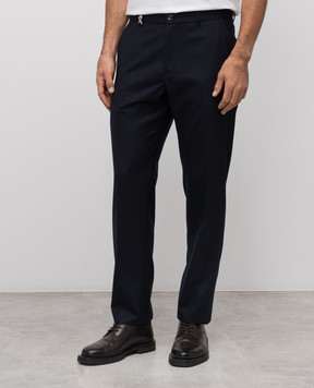 Stefano Ricci Blue wool pants M1T5300161W610