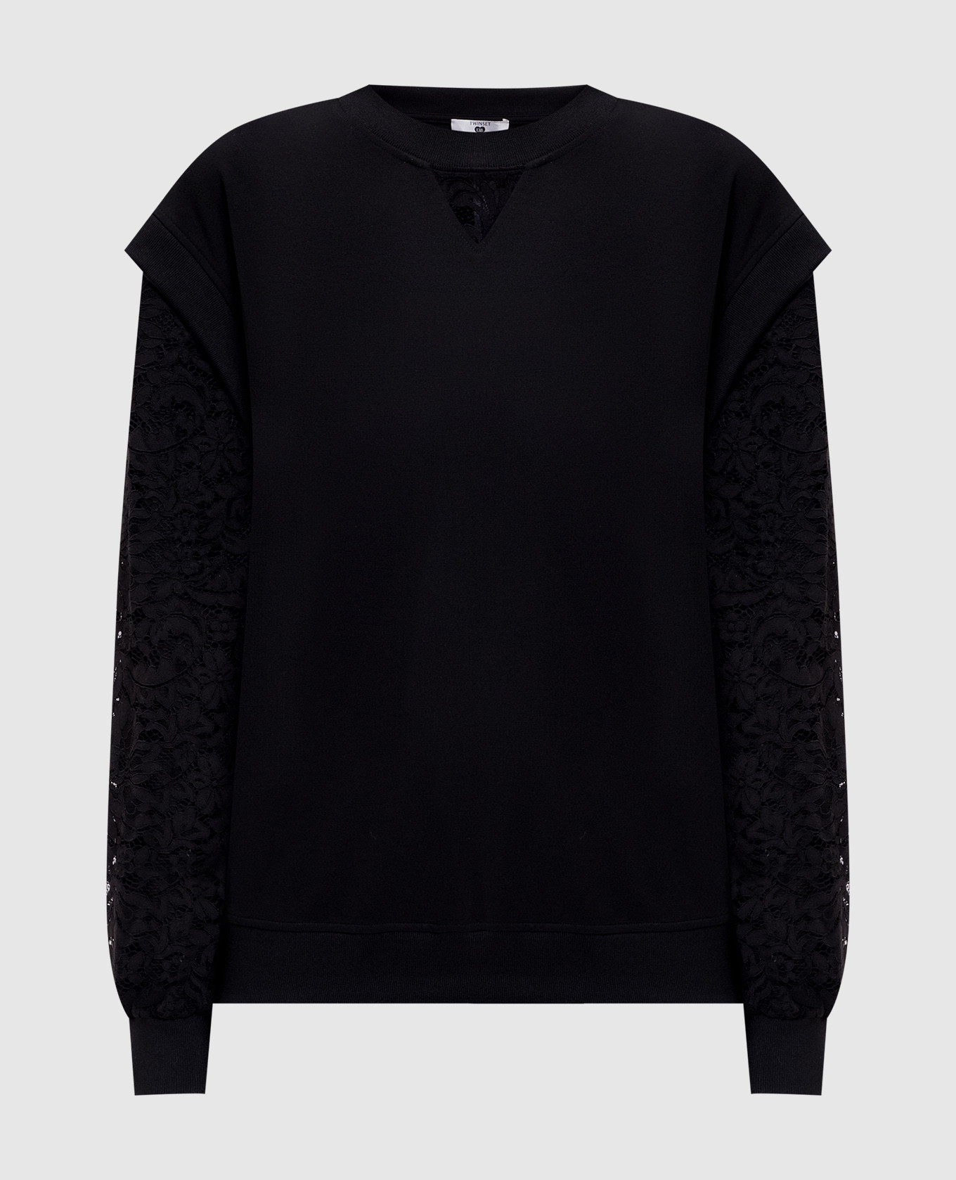 

Black jumper with lace Twinset