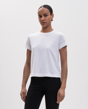 Givenchy White T-shirt with logo embroidery BW70FJ3YV1