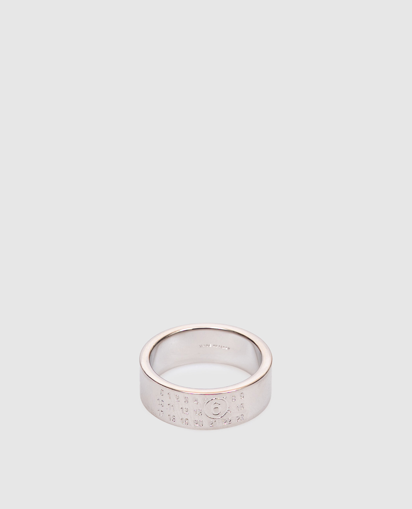 

Silver ring with logo engraving Maison Margiela MM6