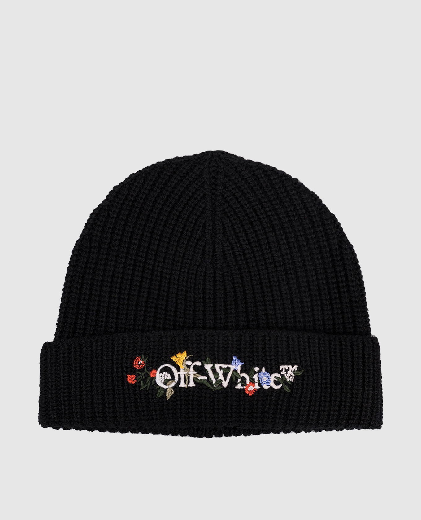 

Black wool hat with logo Off-White